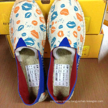 new style cheap canvas women cloth shoes manufactuer